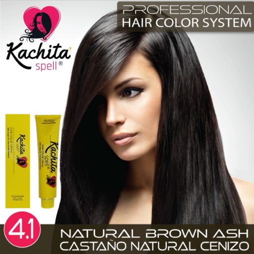 Natural Brown Ash 4.1 Hair Color Cream Kachita Spell