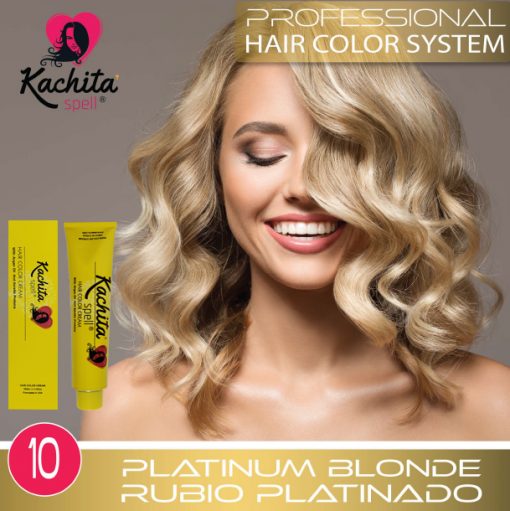 Rubio Platinado 10 tintes para cabello de Kachita Spell