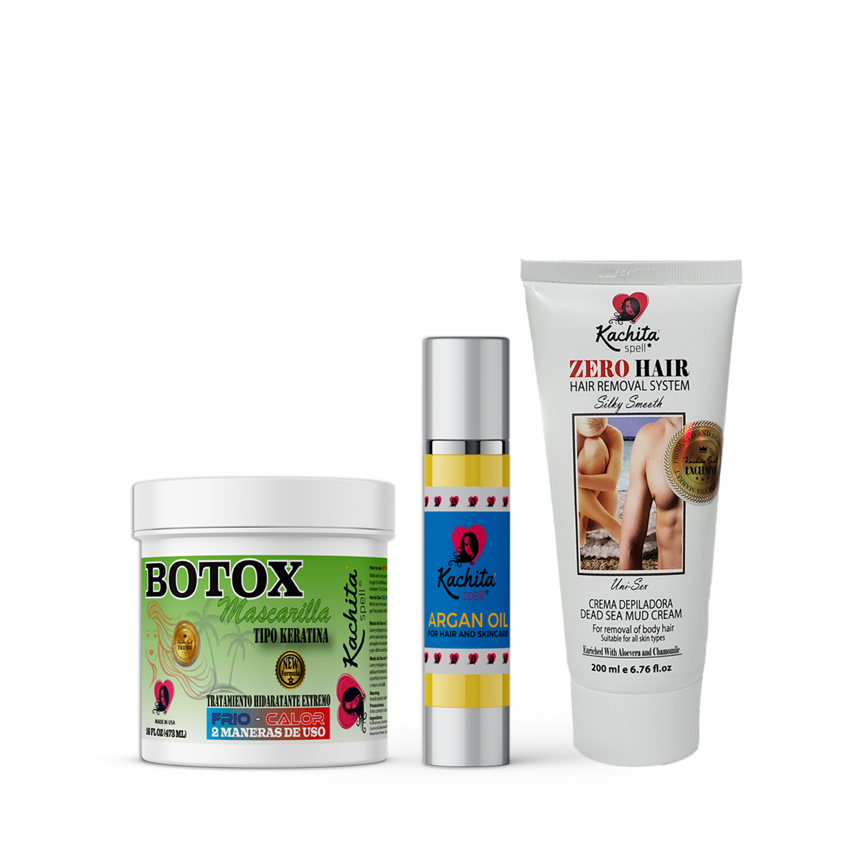 Hair Botox + Moroccan Argan Oil + Zero Hair Removal System Depilatory Cream