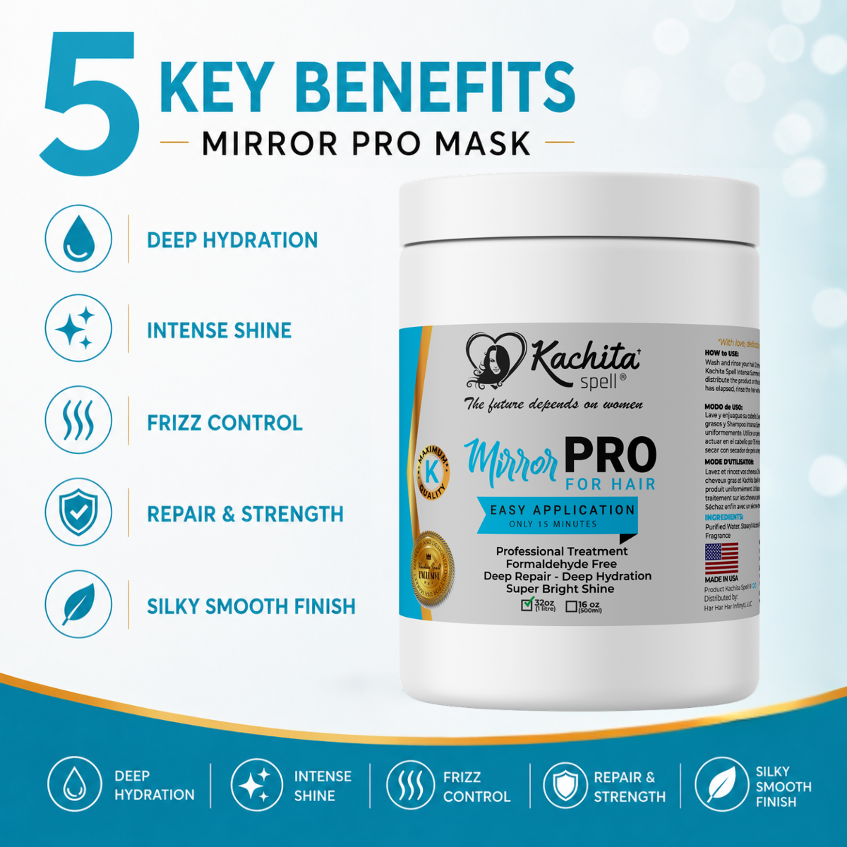 MirrorPRO 32 floz Mask Kachita Spell Super Gloss and Shine - Image 2