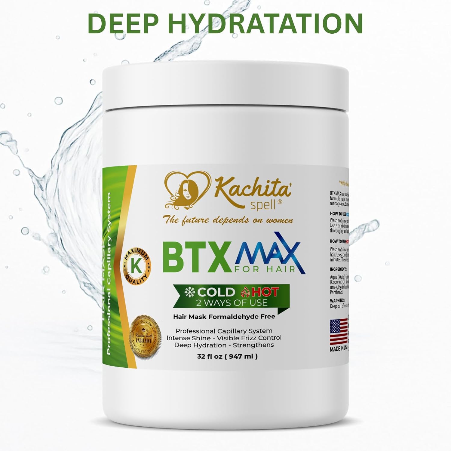 Hair BotoxMax 32floz Tratamiento Capilar Kachita Spell - Imagen 8