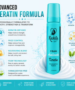 Keratin Avalanche Mousse Foam Hair Straightening Treatment Formaldehyde Free - Image 4