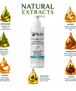 Kachita Spell Shampoo Growth con Biotina, Cebolla, Romero, Jengibre, Canela y Hoja de Laurel – Tratamiento Hidratante y Voluminizador para un Cabello Suave y Brillante. Shampoo Anticaída para Hombres y Mujeres - Imagen 8