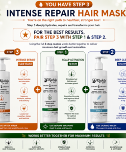Kachita Spell Growth Hair Mask con Biotina, Cebolla, Romero, Jengibre, Canela y Hoja de Laurel – Tratamiento Hidratante y Voluminizador para un Cabello Suave y Brillante. Mascarilla Anticaída para Hombres y Mujeres - Imagen 5