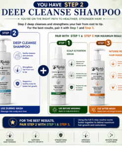 Kachita Spell Shampoo Growth con Biotina, Cebolla, Romero, Jengibre, Canela y Hoja de Laurel – Tratamiento Hidratante y Voluminizador para un Cabello Suave y Brillante. Shampoo Anticaída para Hombres y Mujeres - Imagen 6