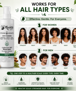 Kachita Spell Leave in Growth, Biotin, Onion, Rosemary, Ginger, Cinnamon, Bay Leaf, Volumizing Moisturizing for Soft Shine Hair, Hair Thinning Therapy Serum for Men and Women - Image 3