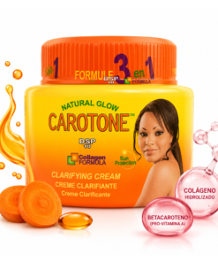 Carotone SPF 10 – Crema Aclarante Corporal y Facial 300 ml con Extracto de Zanahoria, Hidratación Diaria con Vitamina E