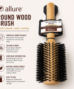 Allure Round Wood Brush