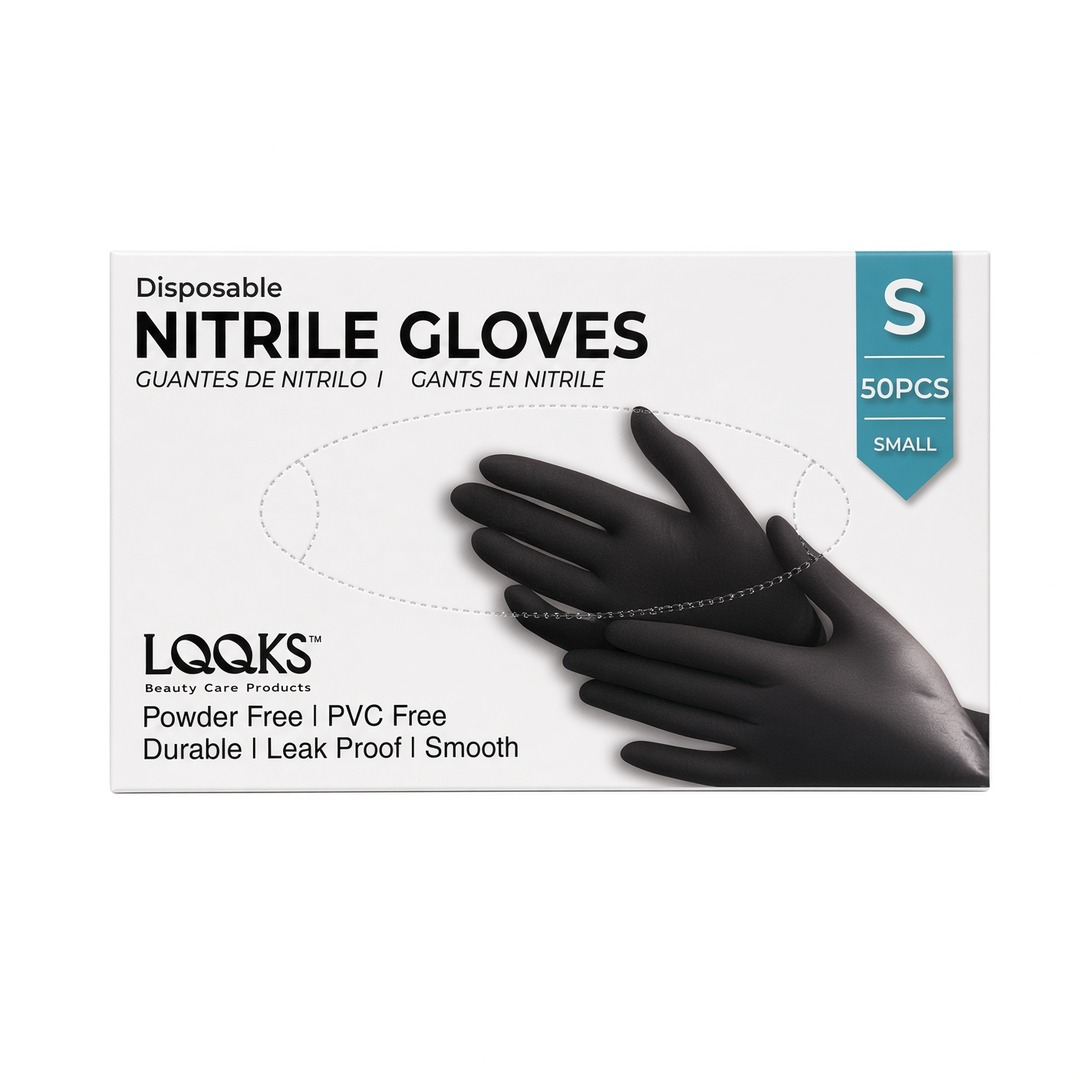 Guantes Desechables de Nitrilo LQOKS, Pequeños, 50 uds