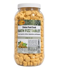 Spa Redi Detox Foot Soak Bath Fizz Tablets, Lemon & Lime, 950 pcs