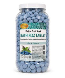 Spa Redi Detox Foot Soak Bath Fizz Tablets, Mint & Eucalyptus, 950 pcs