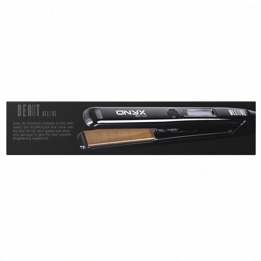 Plancha alisadora de cabello BEAUT ALLURE Onyx Nano Silk, 1 pulgada.
