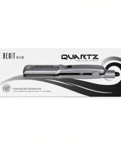 Plancha alisadora de cabello BEAUT ALLURE Quartz Nano Silver Titanium, 1 1/2 pulgadas.