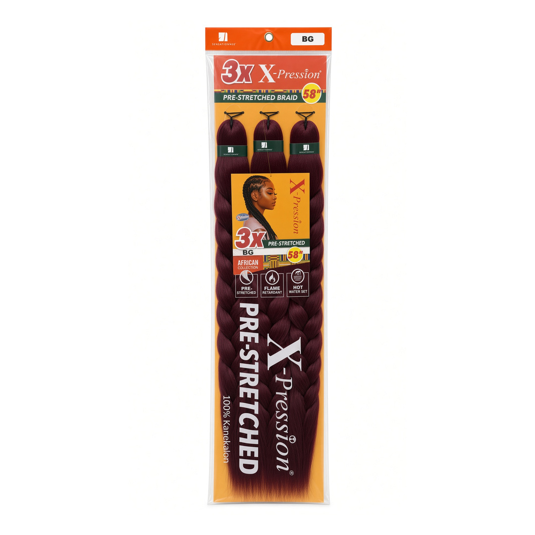 3X X-Pression Pre-Stretched Trenza 58" BG