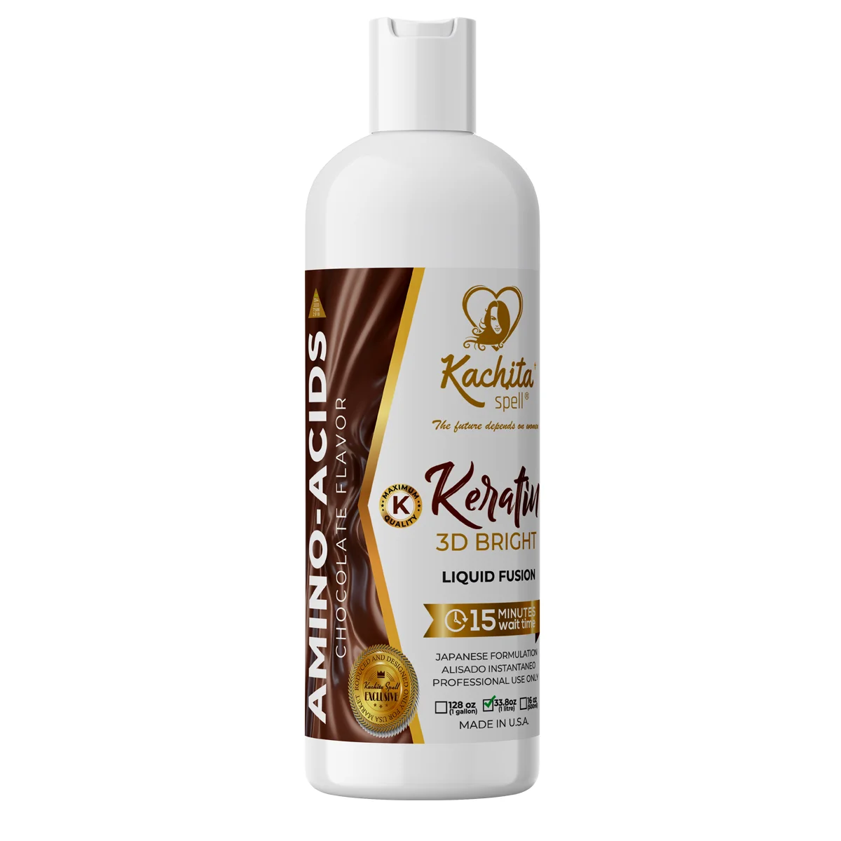 Keratin 3D Bright Liquid Fusion 33.8oz Kachita Spell