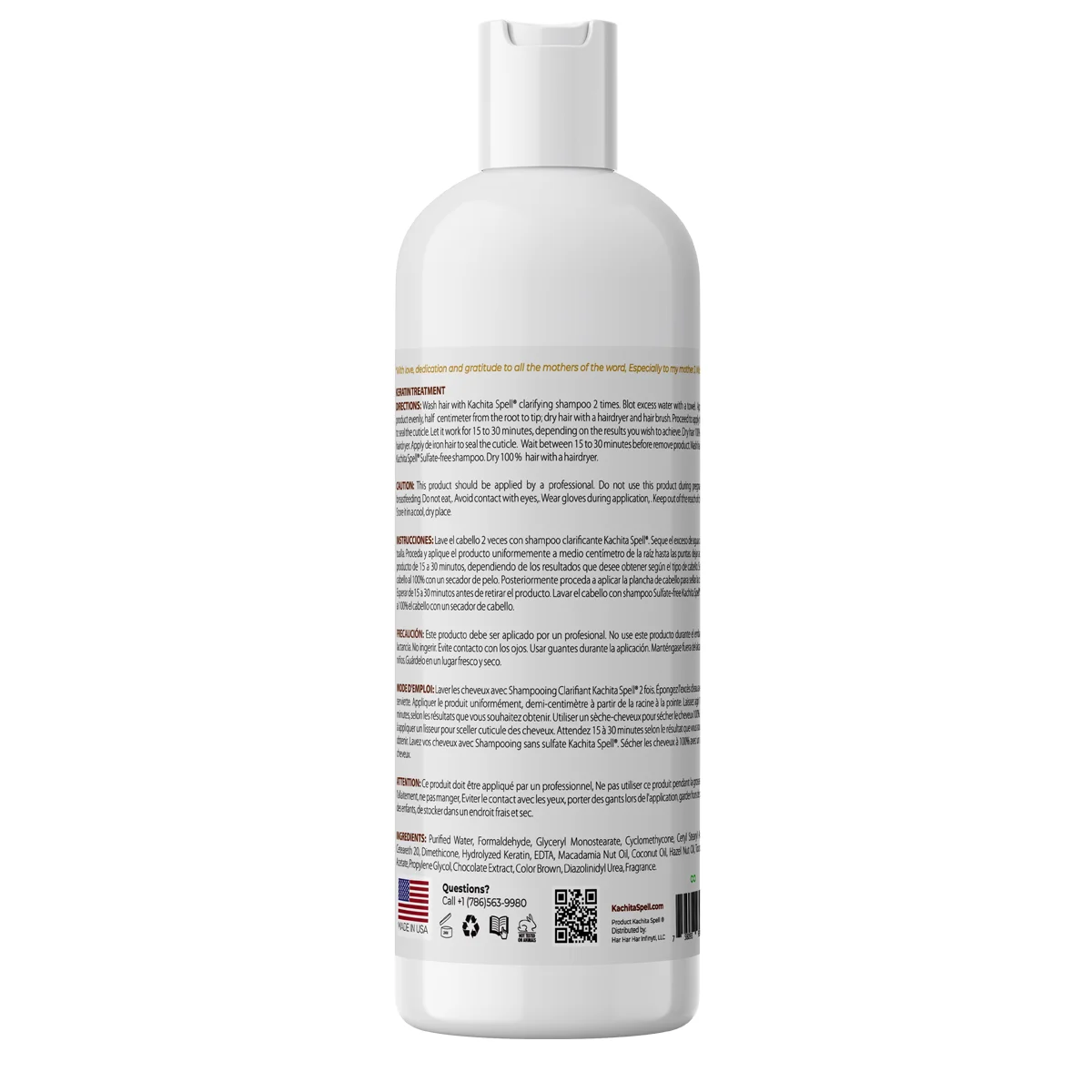 Kachita Spell Keratin 3D Bright Chocolate Infused