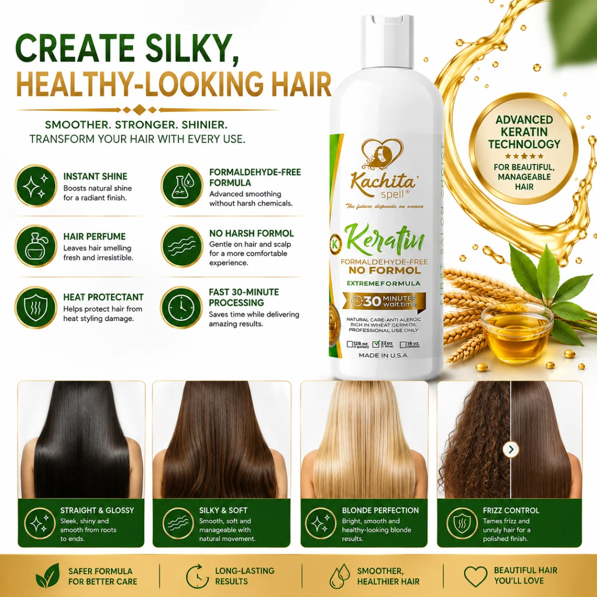 Keratin Formaldehyde Free Extreme Formula 32oz - Image 4
