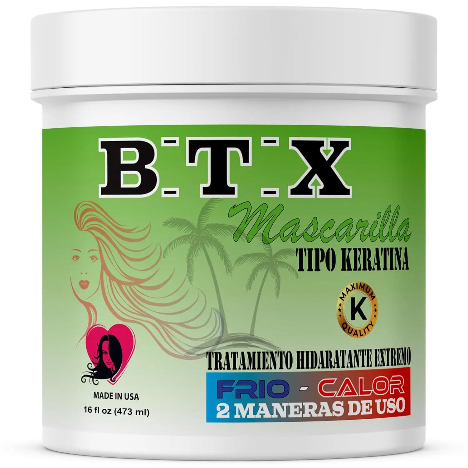 HairBTX 16oz Hair Treatment Capillary Rejuvenating System Formaldehyde Free Extreme Moisture Treatment