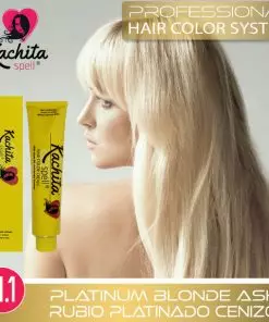 Platinum Blond Ash 11.1 Hair Color Cream Kachita Spell