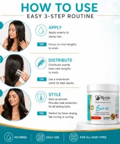 Leave-In Keratina Hidrolizada + Proteina de Colageno 16 fl oz - Imagen 6