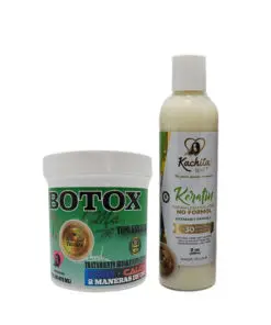 Kit Keratin Formaldehyde Free 8 oz + Hair Botox 16oz Hair Treatment Capillary Rejuvenating System Formaldehyde Free