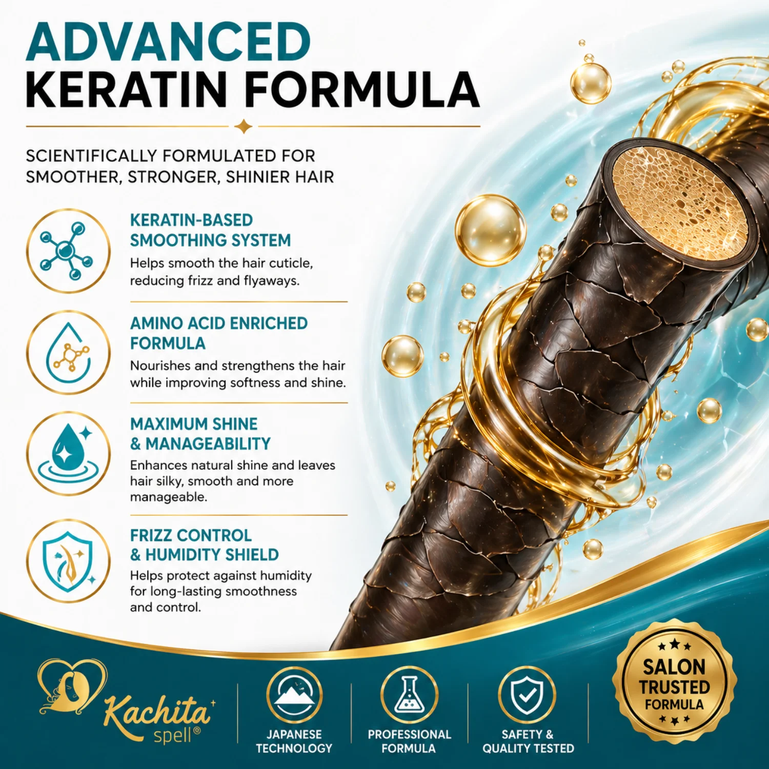 Keratina 3D Kachita Spell 16oz - Imagen 5