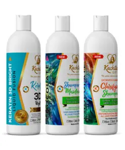 Kachita Spell Keratin 3D Bright 16oz + Shampoo Clarify + Shampoo Conditioner