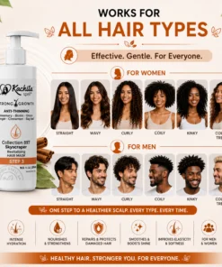 Kachita Spell Growth Hair Mask con Biotina, Cebolla, Romero, Jengibre, Canela y Hoja de Laurel – Tratamiento Hidratante y Voluminizador para un Cabello Suave y Brillante. Mascarilla Anticaída para Hombres y Mujeres - Imagen 3