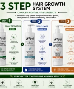Kachita Spell Strong Hair Growth Collection Kit – Shampoo, Mascarilla Capilar y Sérum con Biotina, Cebolla, Romero, Jengibre, Canela y Hoja de Laurel para el Crecimiento del Cabello - Imagen 4