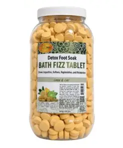 Spa Redi Detox Foot Soak Bath Fizz Tablets, Lemon & Lime, 950 pcs