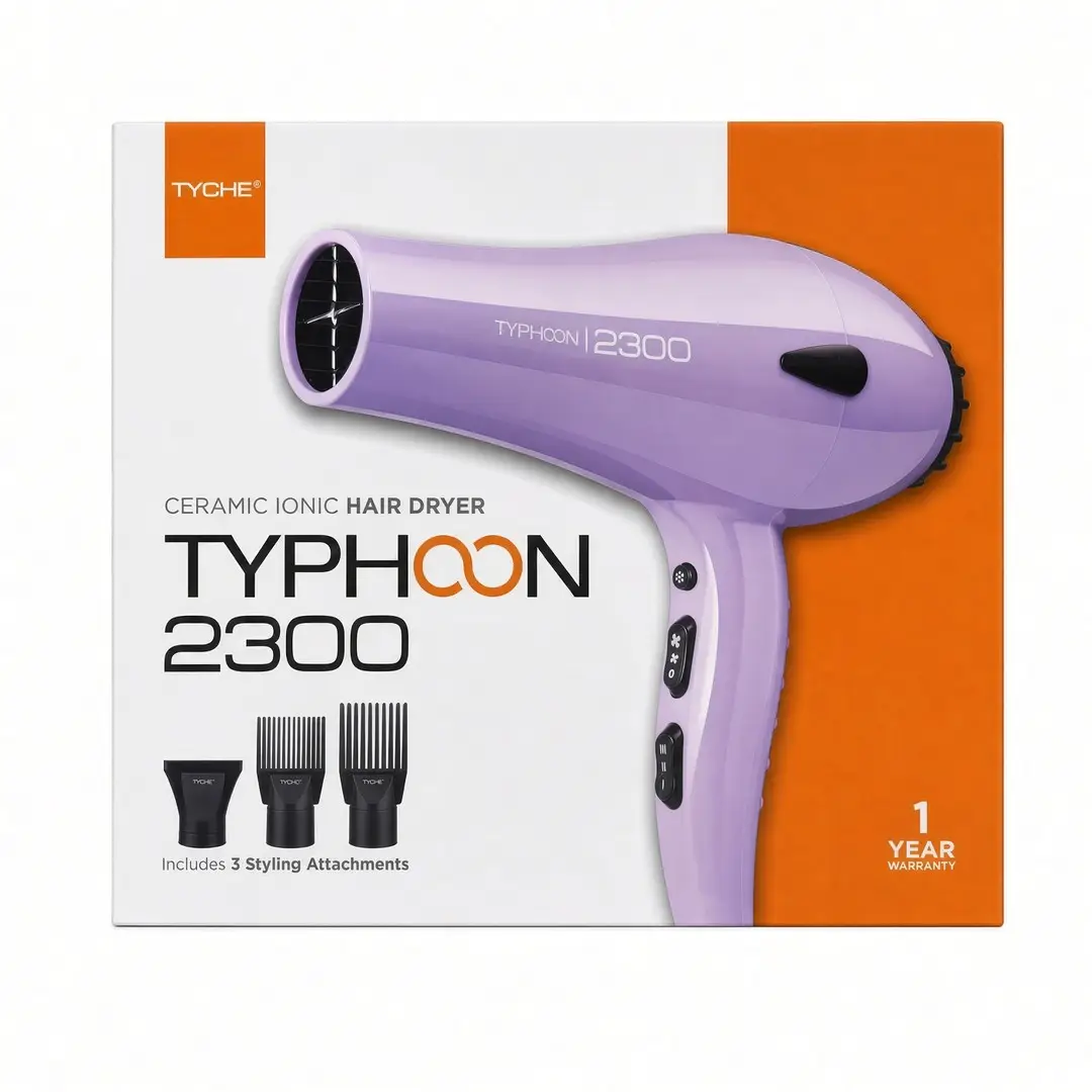 TYCHE Typhoon 2300 Ceramic Ionic Hair Dryer Secador